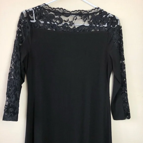 Ivanka Trump Size 2 Black 3/4 Sleeve Dress - Picture 7 of 8